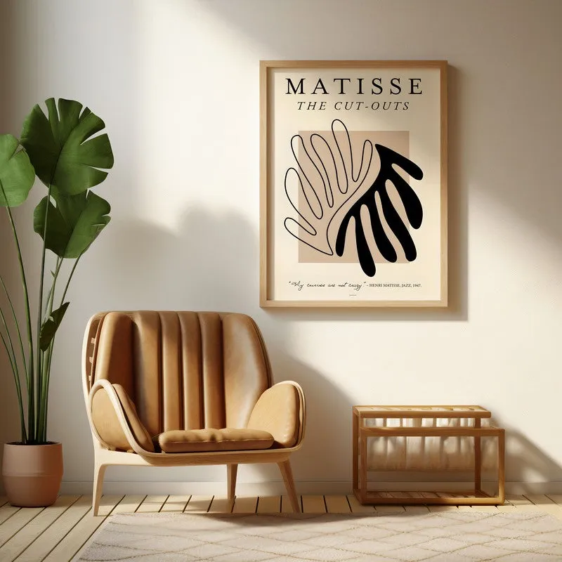Echoed Motion Canvas Wall Painting With Brown Frame media 6