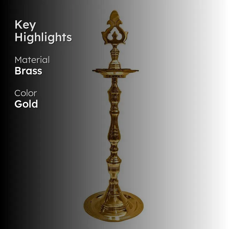 Vibha Brass Lamp - Large media 2