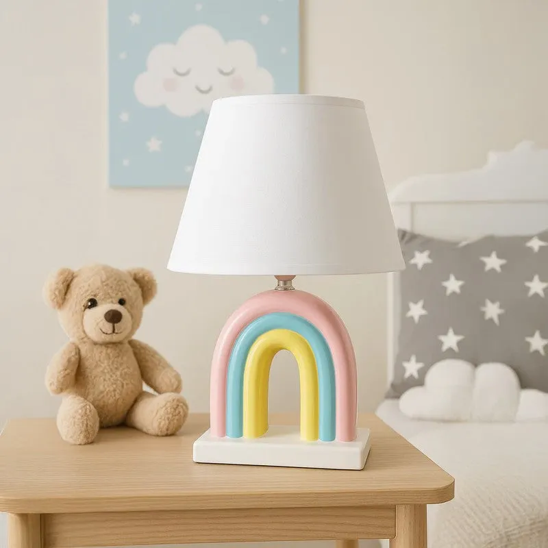 Doodle Rainbow Ceramic Table Lamp - Multicolor media 3