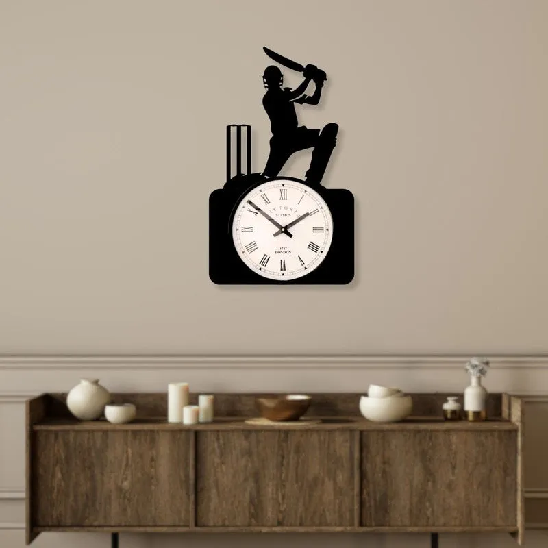 Skyline Steel Analog Wall Clock - Black media 3