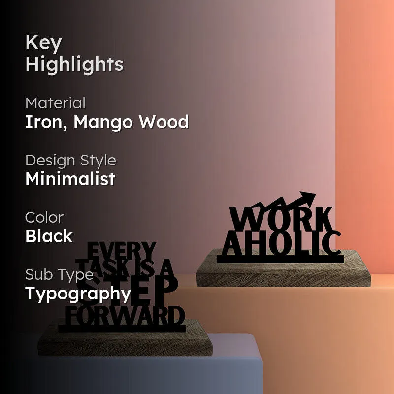 Workaholic Showpiece - Set Of Two media 2
