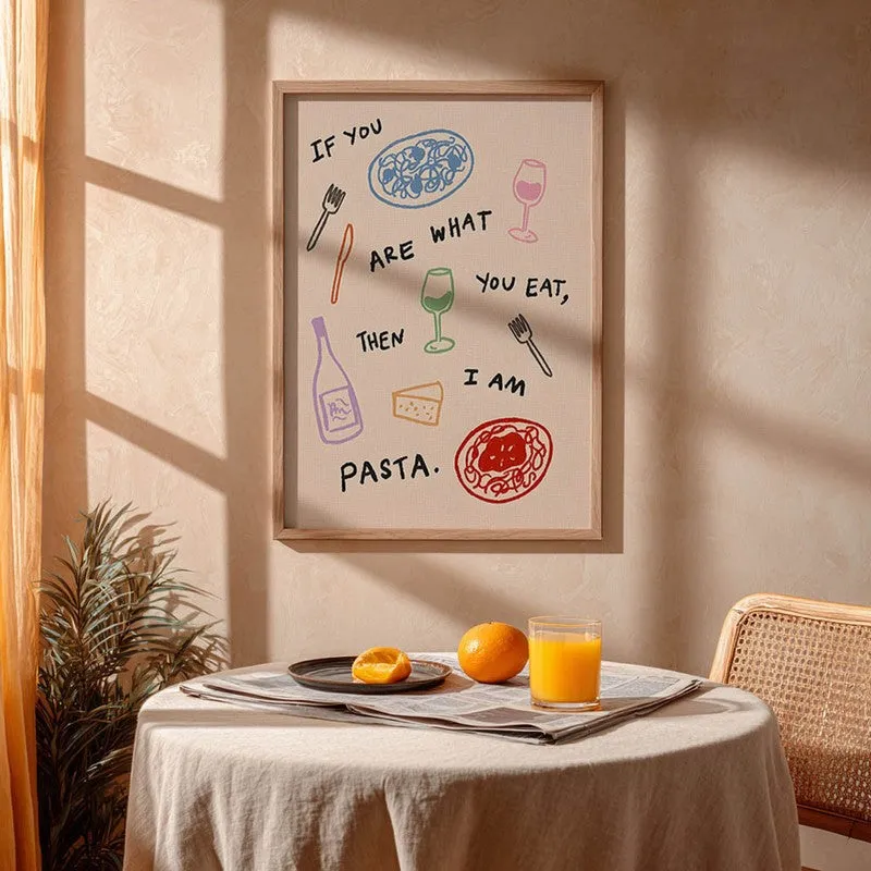 Slurp Scene Archival Canvas Wall Art - Brown media 4