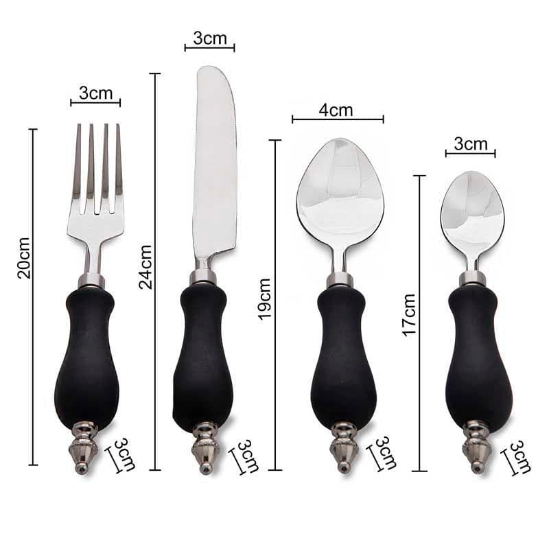 Coover Cutlery (Black) - Set Of Sixteen media 5