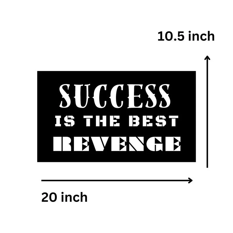 Success Is The Best Revenge Iron Wall Accent media 5