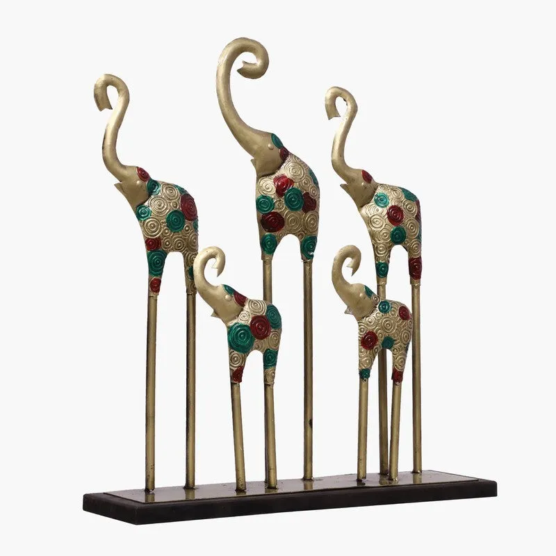 Imperial Elephants Metal Showpiece media 3
