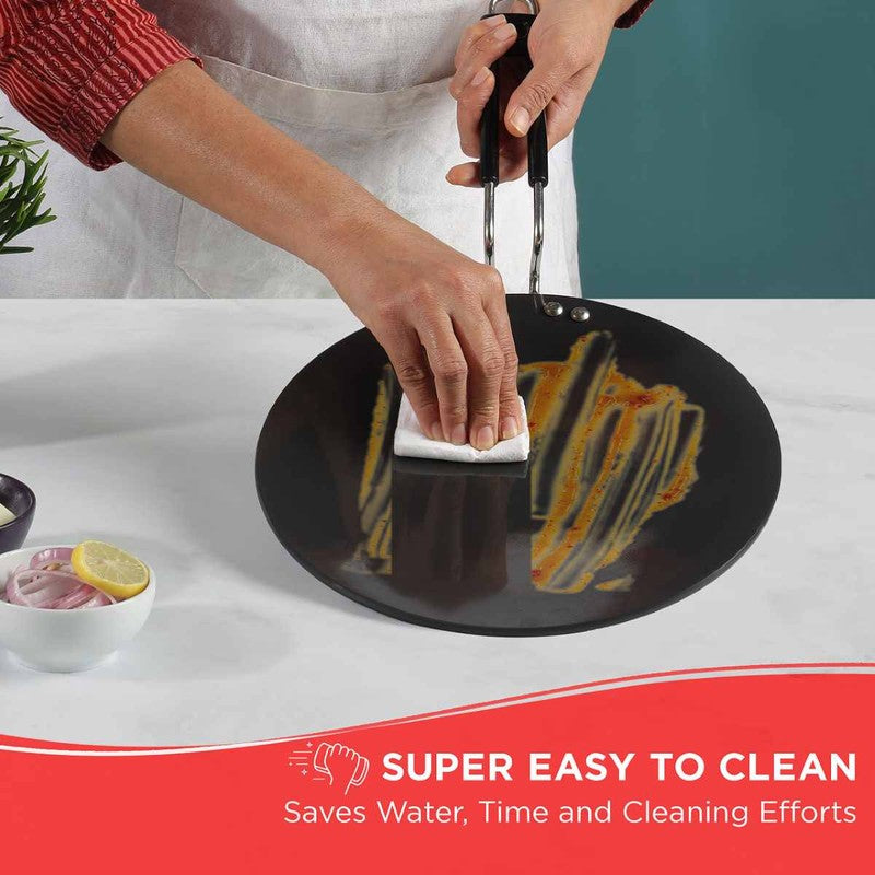 Vinod Orvyn Hard Anodised Non Stick Roti Tawa - 25 CM media 9