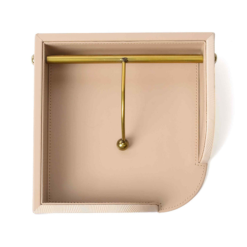 Veltrix Nuo Faux Leather Tissue Holder - Beige media 8
