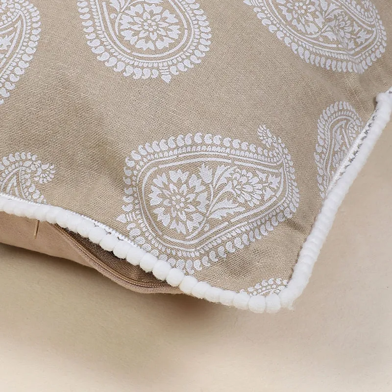 Swayam Zari Printed Cushion Cover - Set of Two media 5