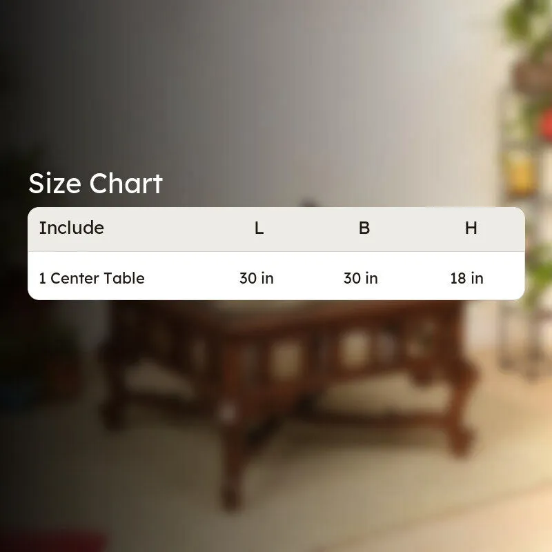 Vaari Teak Wood Center Table media 8