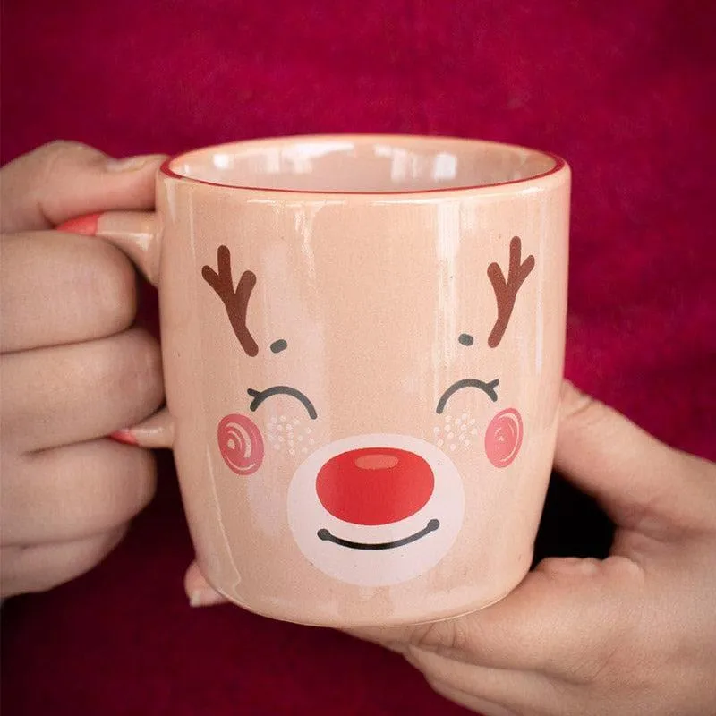 Merry Stoneware Coffee Mug (350 mL Each) - Set of Two media 3
