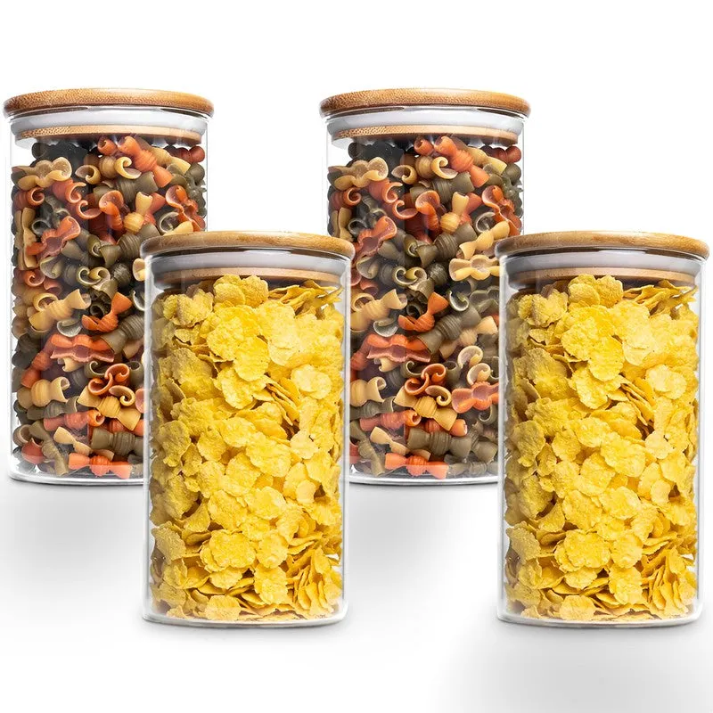 Sealy Glass Jar (600 mL Each) - Set Of Four - 4