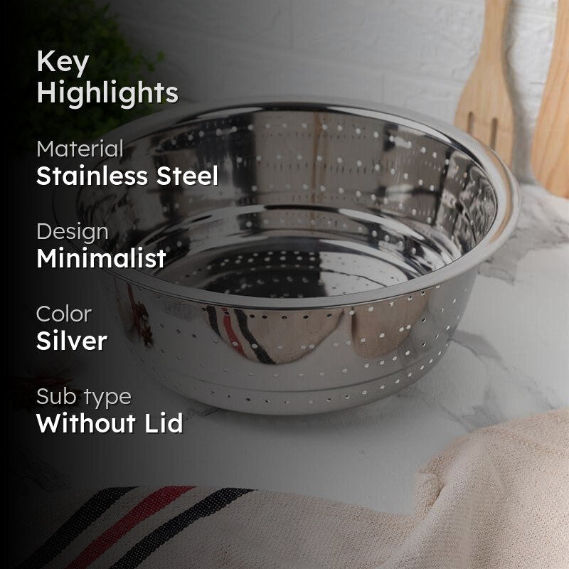 Drizzle Drain Stainless Steel Strainer - 32 CM image 2