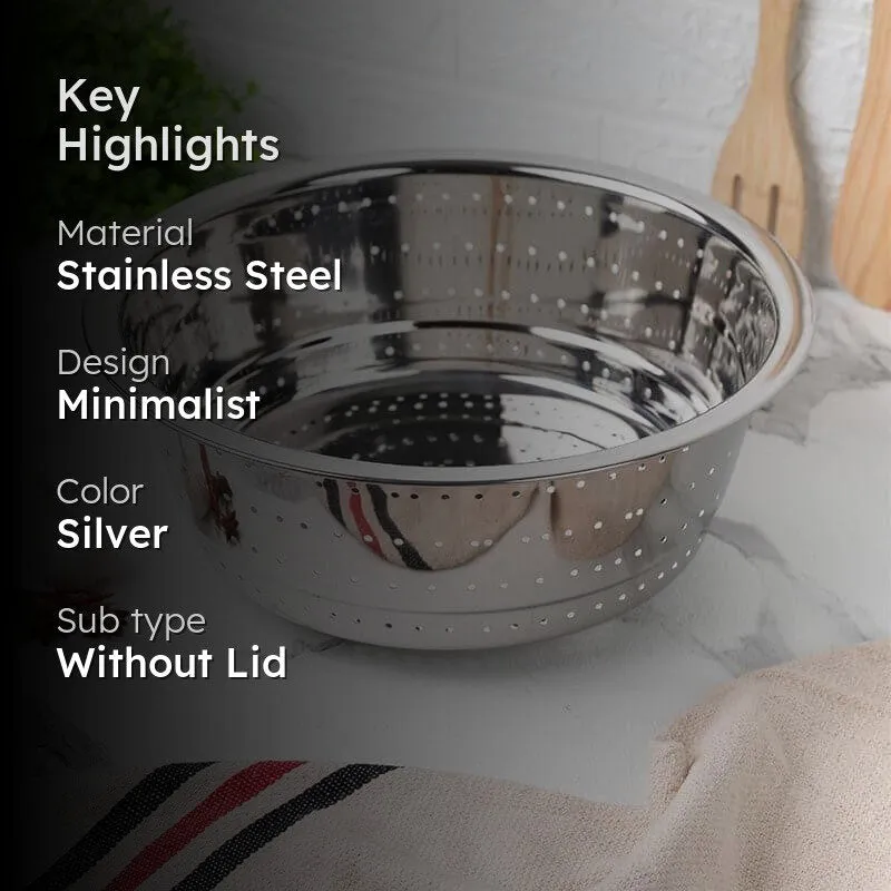 Drizzle Drain Stainless Steel Strainer - 32 CM media 2