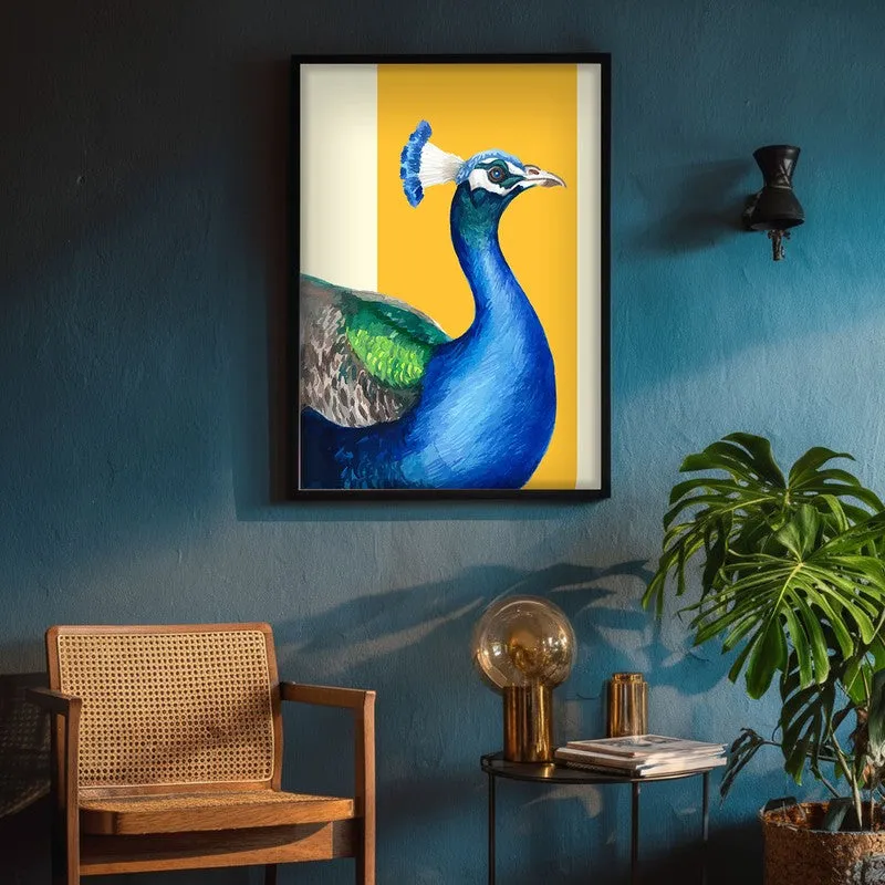 Neela Mayura Halo Archival Paper Wall Art With Frame media 4