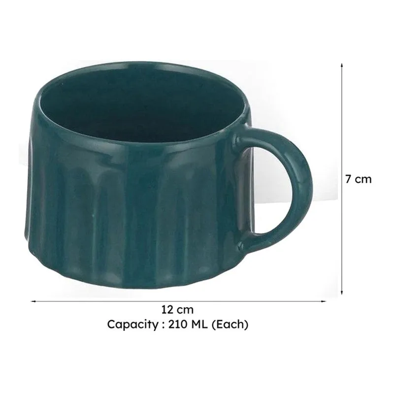 Selora Ceramic Tea Cup (210 mL Each) - Set Of Four media 8
