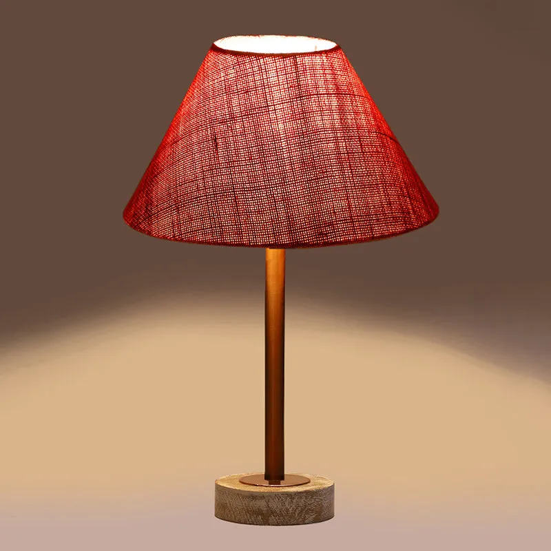Sienna II Rodin Wooden Table Lamp - Pink,Copper,White media 6