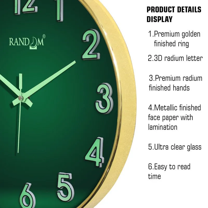 Elvric Round Modern Plastic Wall Clock - Green media 6