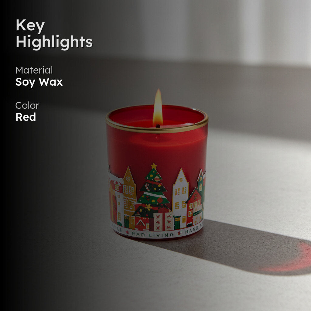 Red Merry Town - Gift Box of 1 Scented Candle media 2