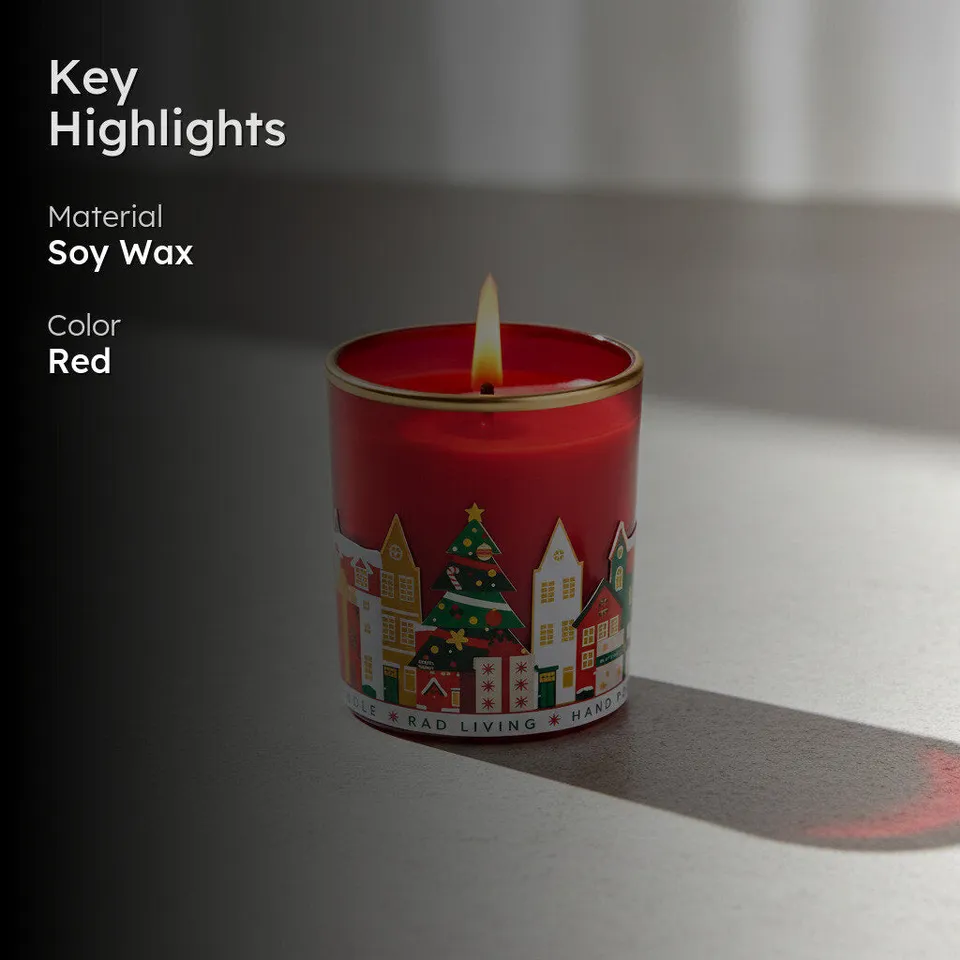 Red Merry Town - Gift Box of 1 Scented Candle media 2
