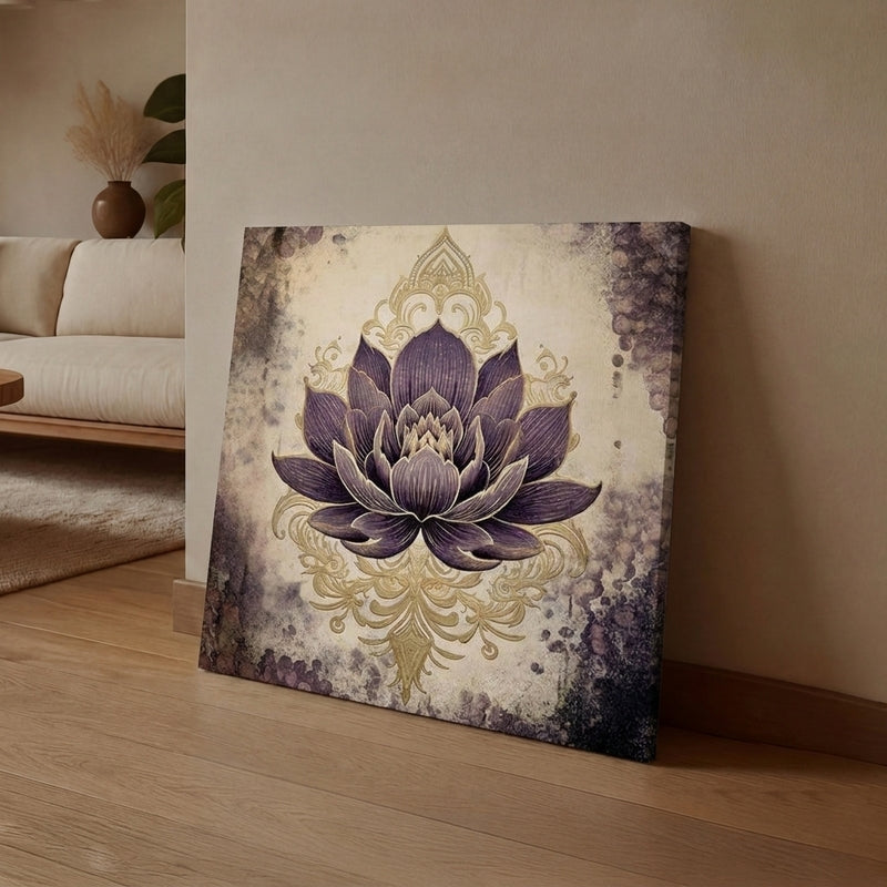 Pastel Lotus Wall Art Without Frame