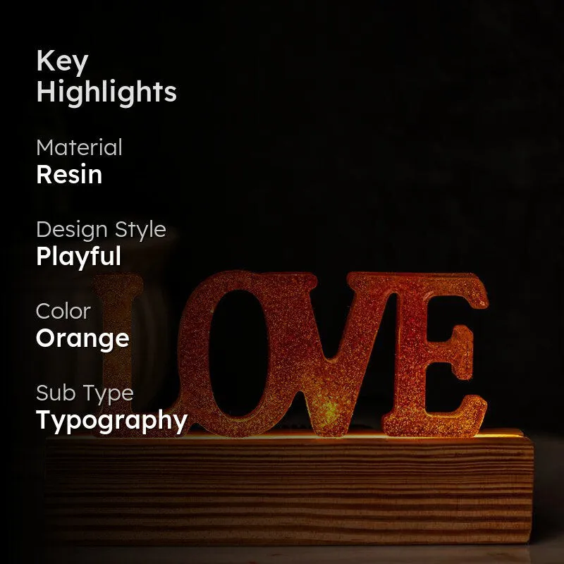 Love Led Table Lamp media 2