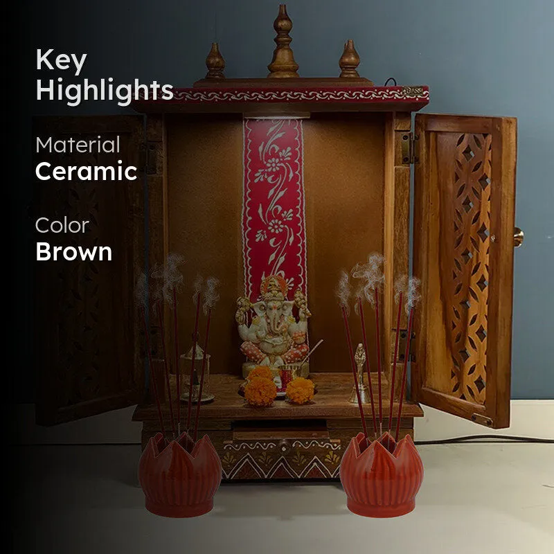 Fragrant Ceramic Incense Holder - Set Of Two media 2