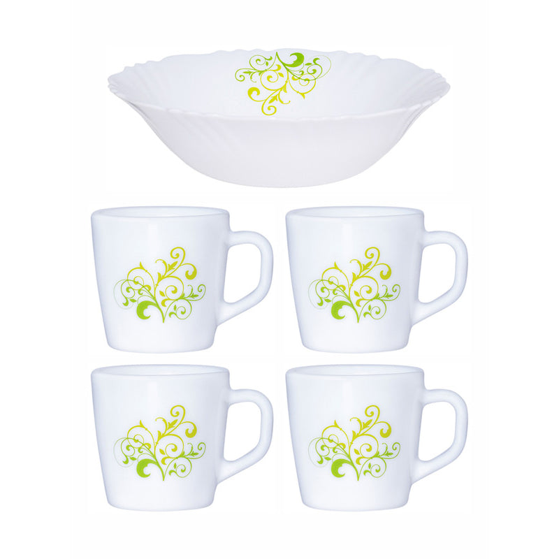 Cello Minsara Floral Tea & Snack Set - Five Piece Set media 3