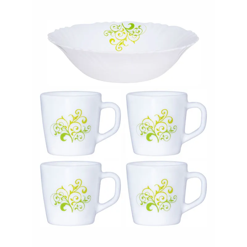 Cello Minsara Floral Tea & Snack Set - Five Piece Set media 3