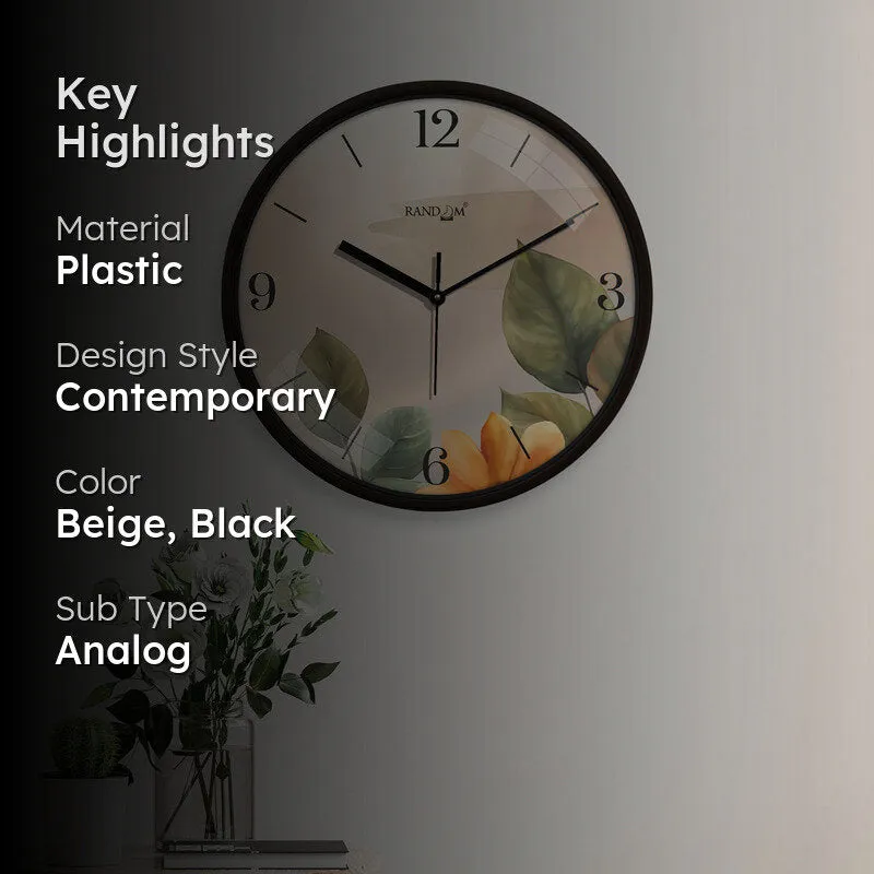 Kenn Floral Wall Clock media 2