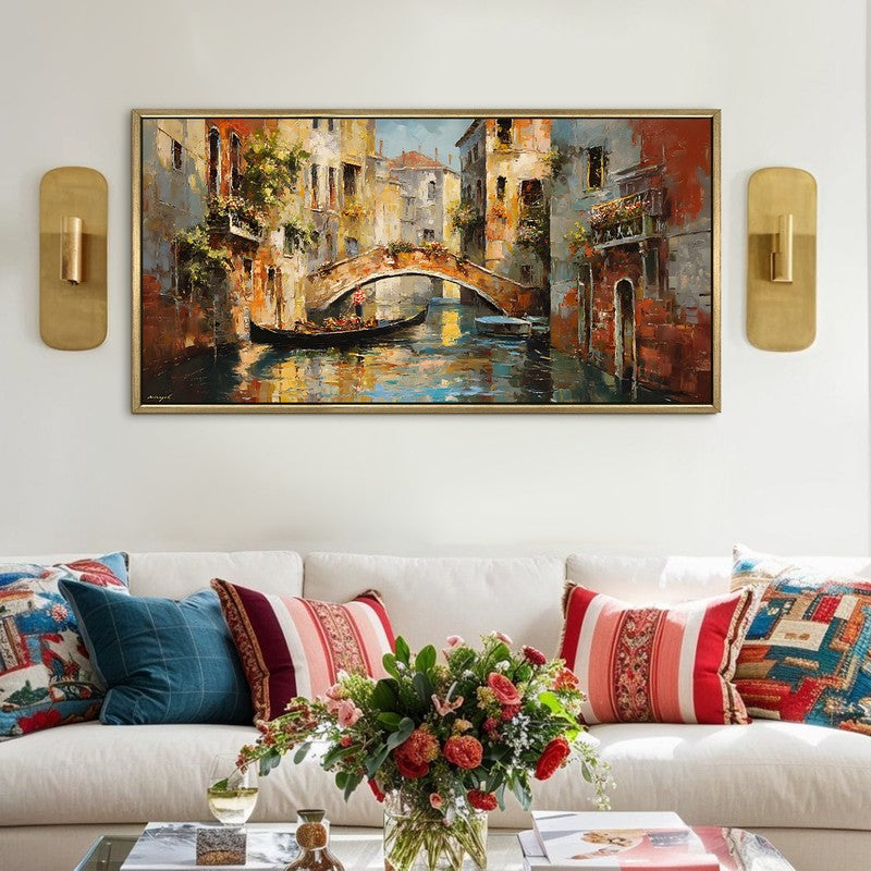 Riverside Homes Canvas Wall Painting With Frame