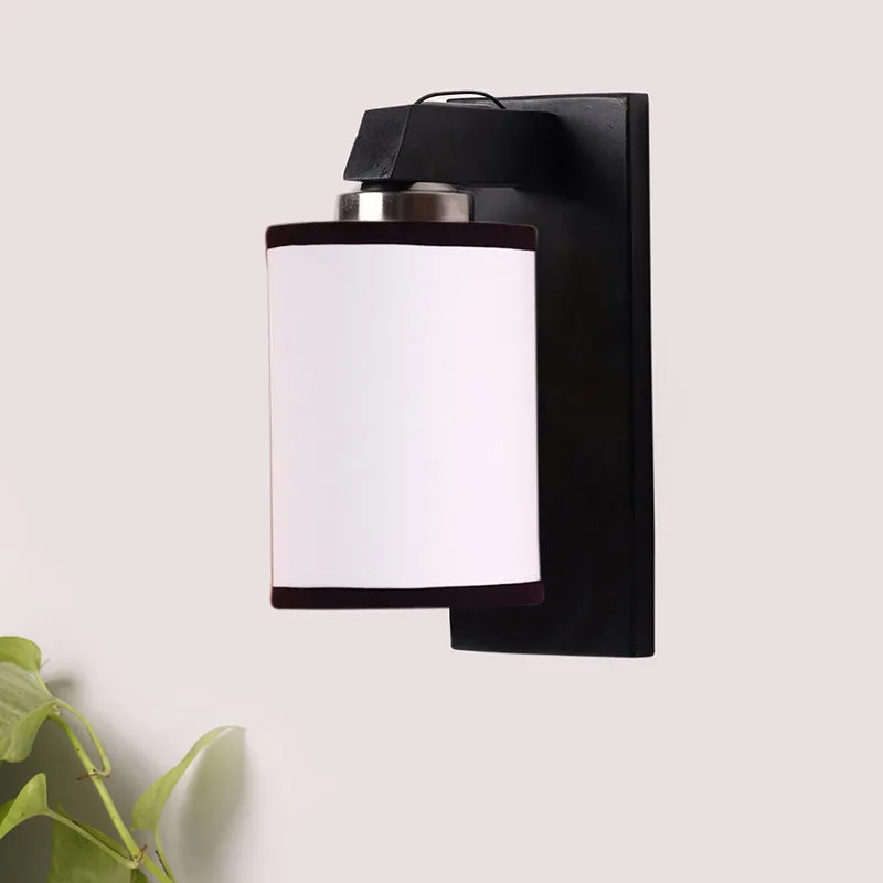 Eyrie Edge Wooden Wall Lamp - White media 3