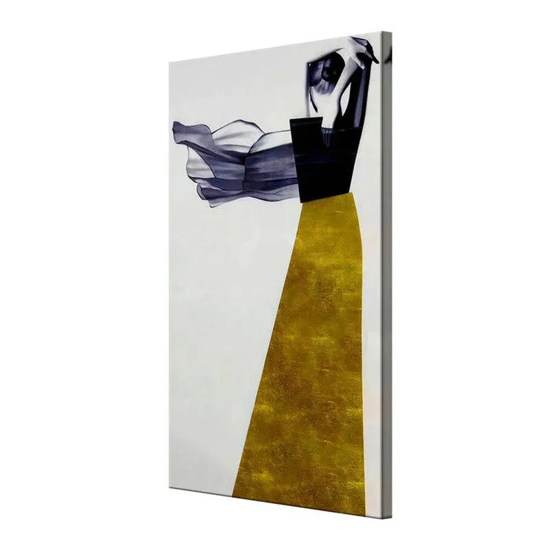 Lonely Woman Abstract Wall Painting media 5