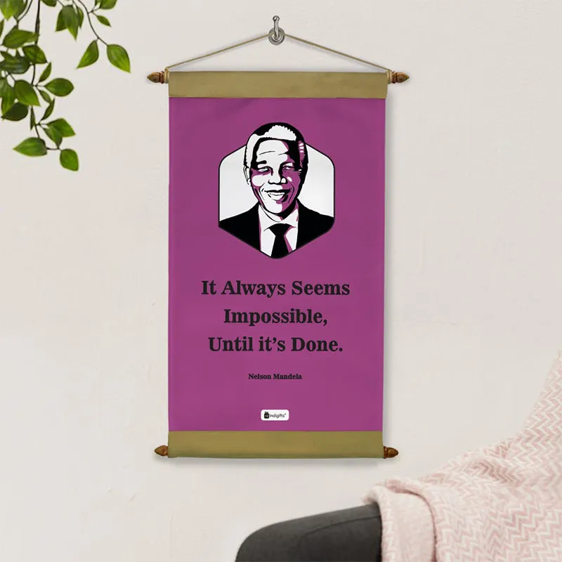 Nelson Mandela Motivational Canvas Wall Accent media 1