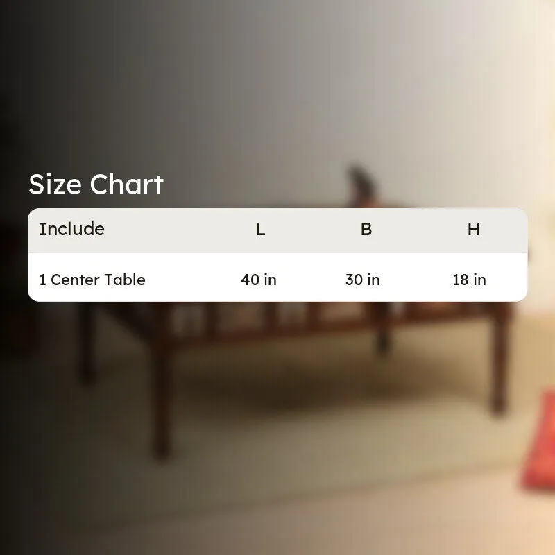 Sumer Teak Wood Center Table media 8