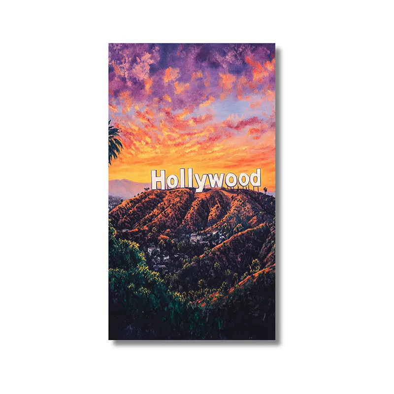 Hollywood Sunset Wall Painting media 3
