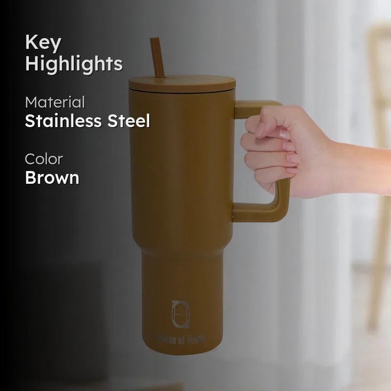 Hydra Boost Stainless Steel Tumbler (1200 ML) - Brown media 2