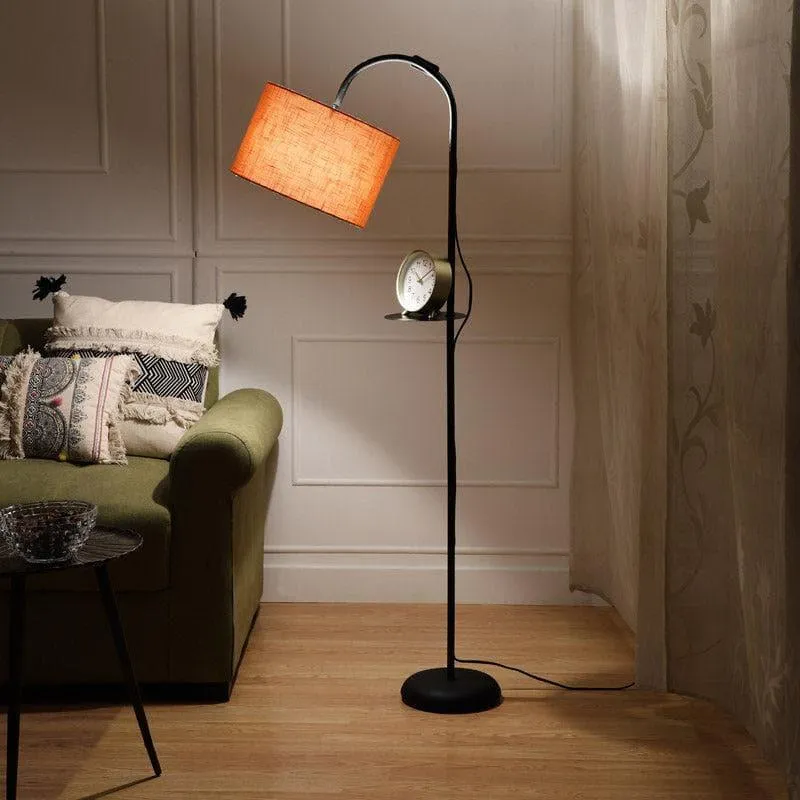 Kyomi Nyxa Floor Lamp With Shelf media 1