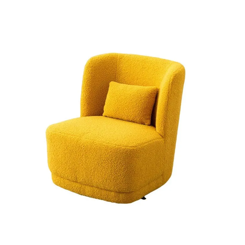 Urbano Neem Wood Accent Chair - Yellow media 5