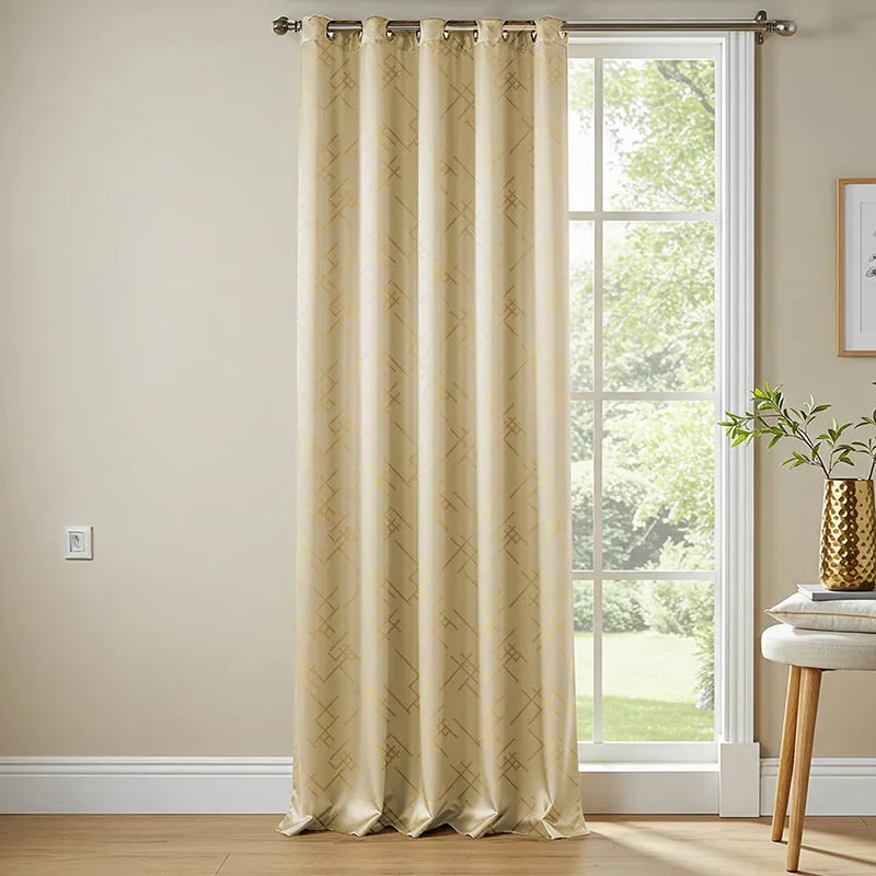 Urban Space Dusken Blackout Curtain - Beige media 2