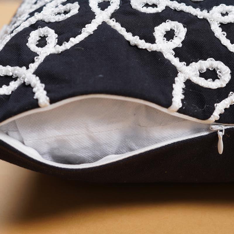 Black Moroccan Cushion Cover media 4