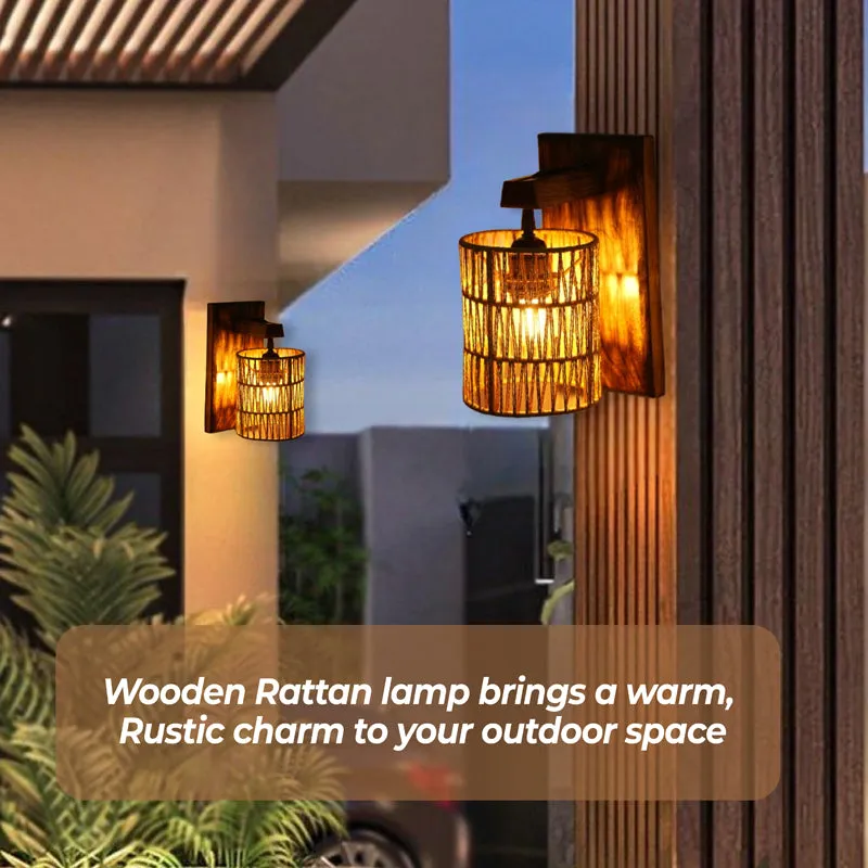 LumaRay Rattan Wall Lamp media 8