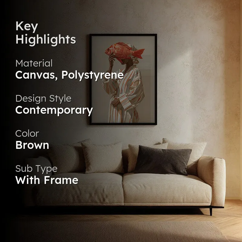 Terracoa Canvas Wall Painting With Black Frame media 2