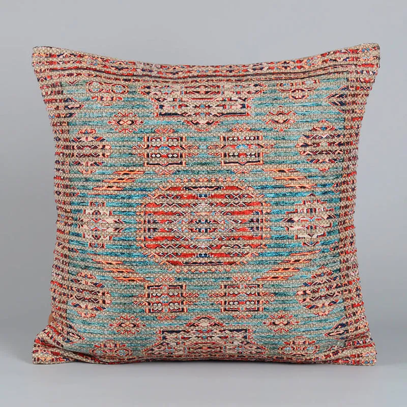 India Circus Weaver's Tale Tufted Cotton Cushion Cover - Set Of Two media 3