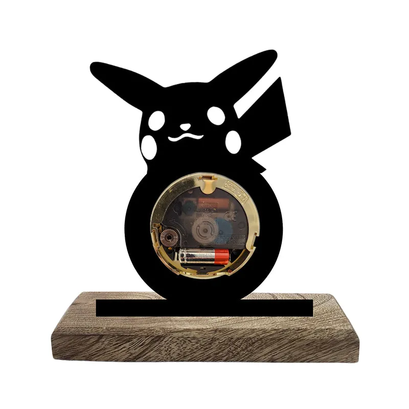 Pikachu Shade Analog Table Clock media 3