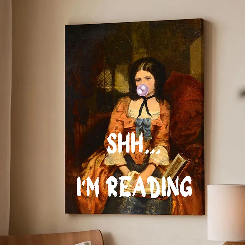Shhhh.... I'm Reading Wall art media 3