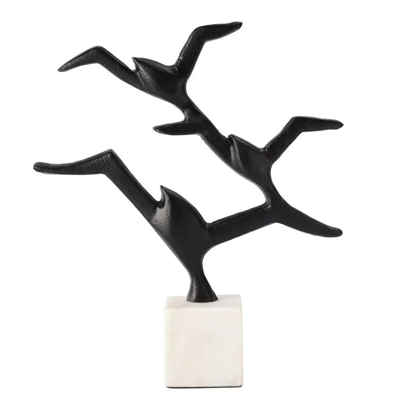 Ebony Seagull Aluminium Showpiece - Black media 3