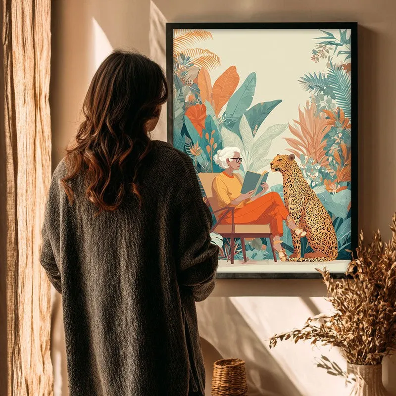 Verdantia Canvas Wall Painting With Black Frame media 5