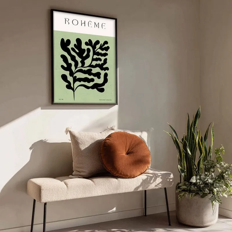 Verdant Muse Canvas Wall Painting With Black Frame media 4