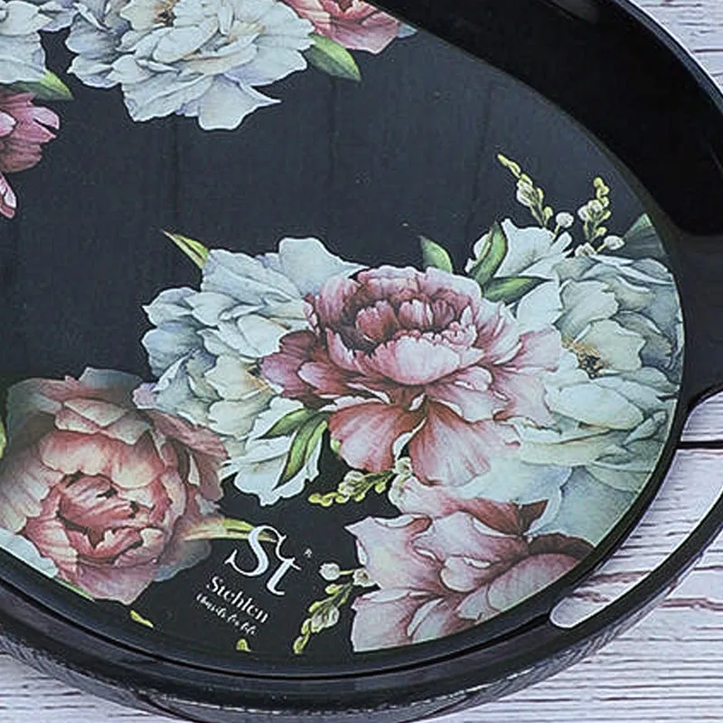Royal Rosa Melamine Serving Tray media 5