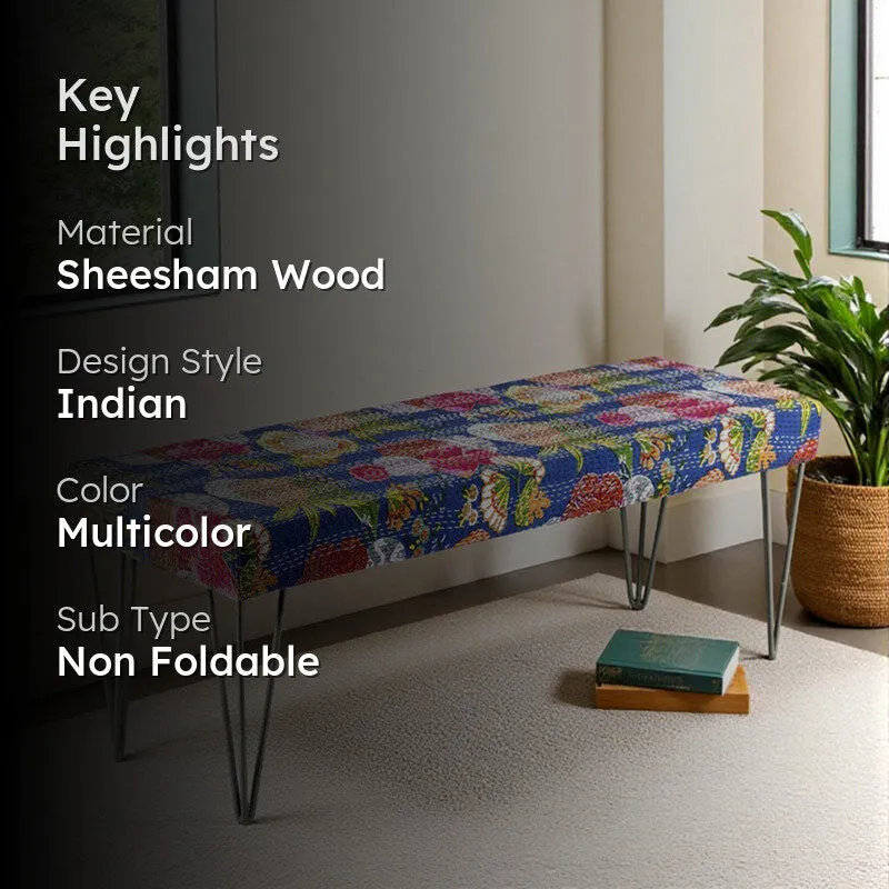Brinox Sheesham Wooden Bench - Multicolor media 2